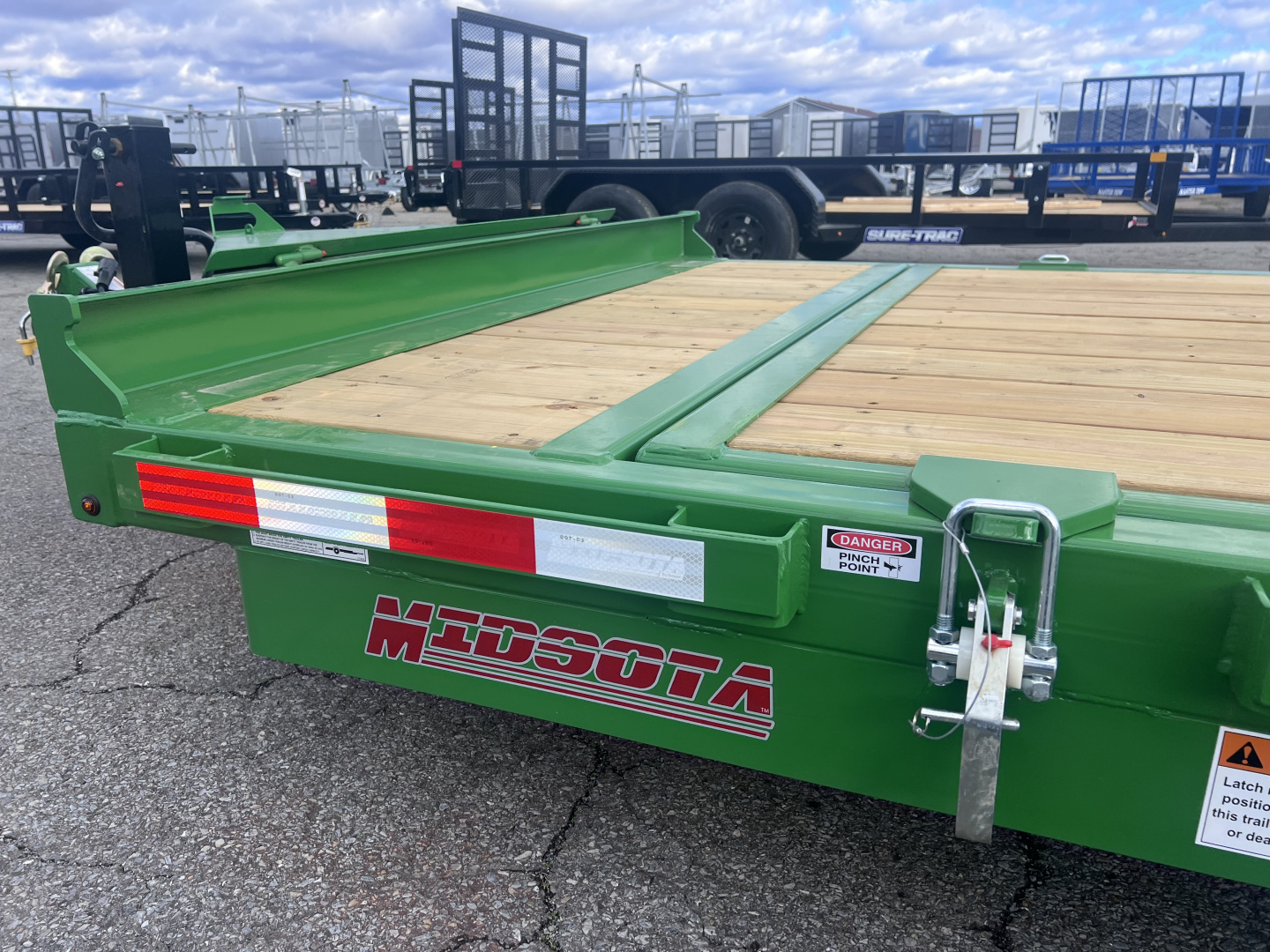 New 2026 Midsota 7X16+2 15.4K TILT Equipment Trailer