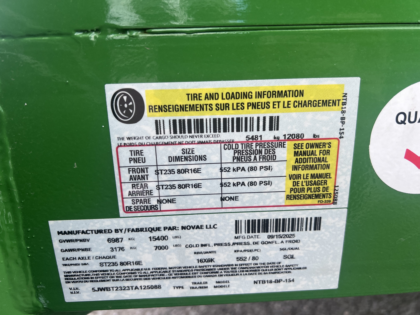 New 2026 Midsota 7X16+2 15.4K TILT Equipment Trailer