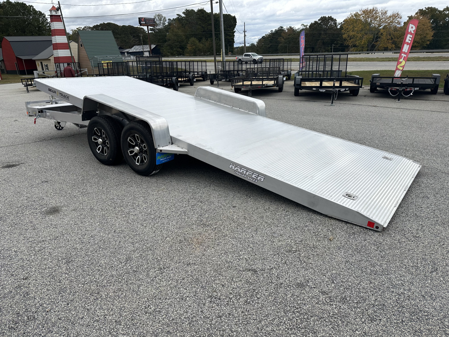 New 2026 BEAR TRACK ALUMINUM 81"X242" 10K HD TILT CAR HAULER