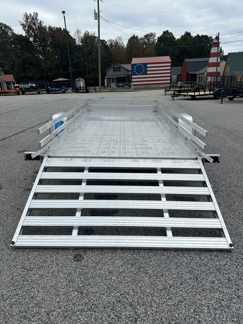 New 2026 BEAR TRACK ALUMINUM 80"X168" HD SINGLE AXLE UTILITY TRAILER WITH SIDE RAILS