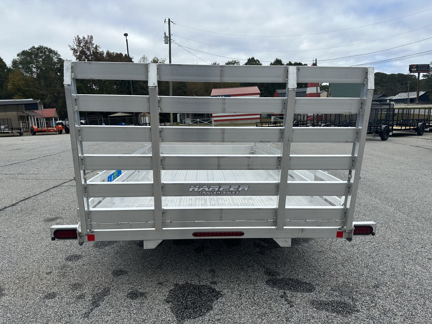New 2026 BEAR TRACK ALUMINUM 80"X168" HD SINGLE AXLE UTILITY TRAILER WITH SIDE RAILS
