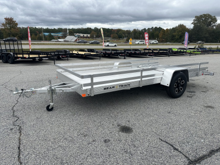 New 2026 BEAR TRACK ALUMINUM 80"X168" HD SINGLE AXLE UTILITY TRAILER WITH SIDE RAILS