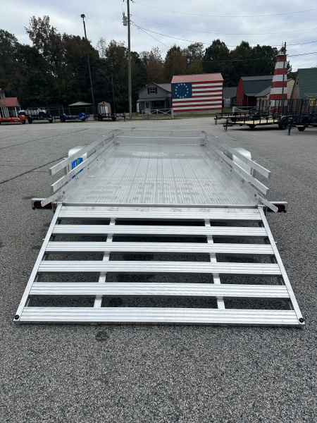 New 2026 BEAR TRACK ALUMINUM 80"X168" HD SINGLE AXLE UTILITY TRAILER WITH SIDE RAILS