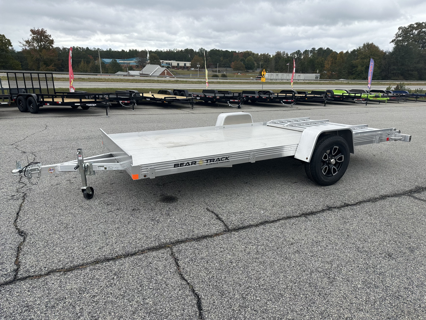 New 2026 BEAR TRACK ALUMINUM 80"X168" HD SINGLE AXLE UTILITY TRAILER