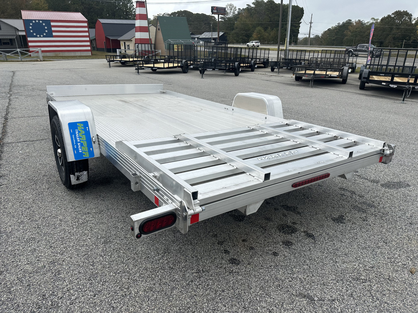 New 2026 BEAR TRACK ALUMINUM 80"X168" HD SINGLE AXLE UTILITY TRAILER