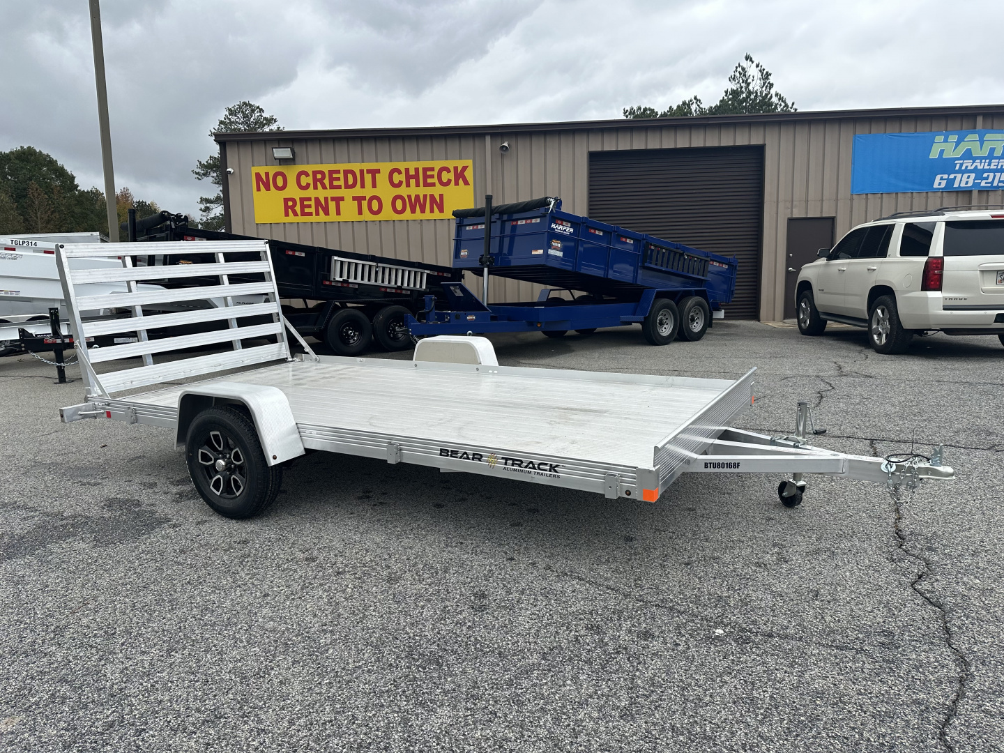 New 2026 BEAR TRACK ALUMINUM 80"X168" HD SINGLE AXLE UTILITY TRAILER