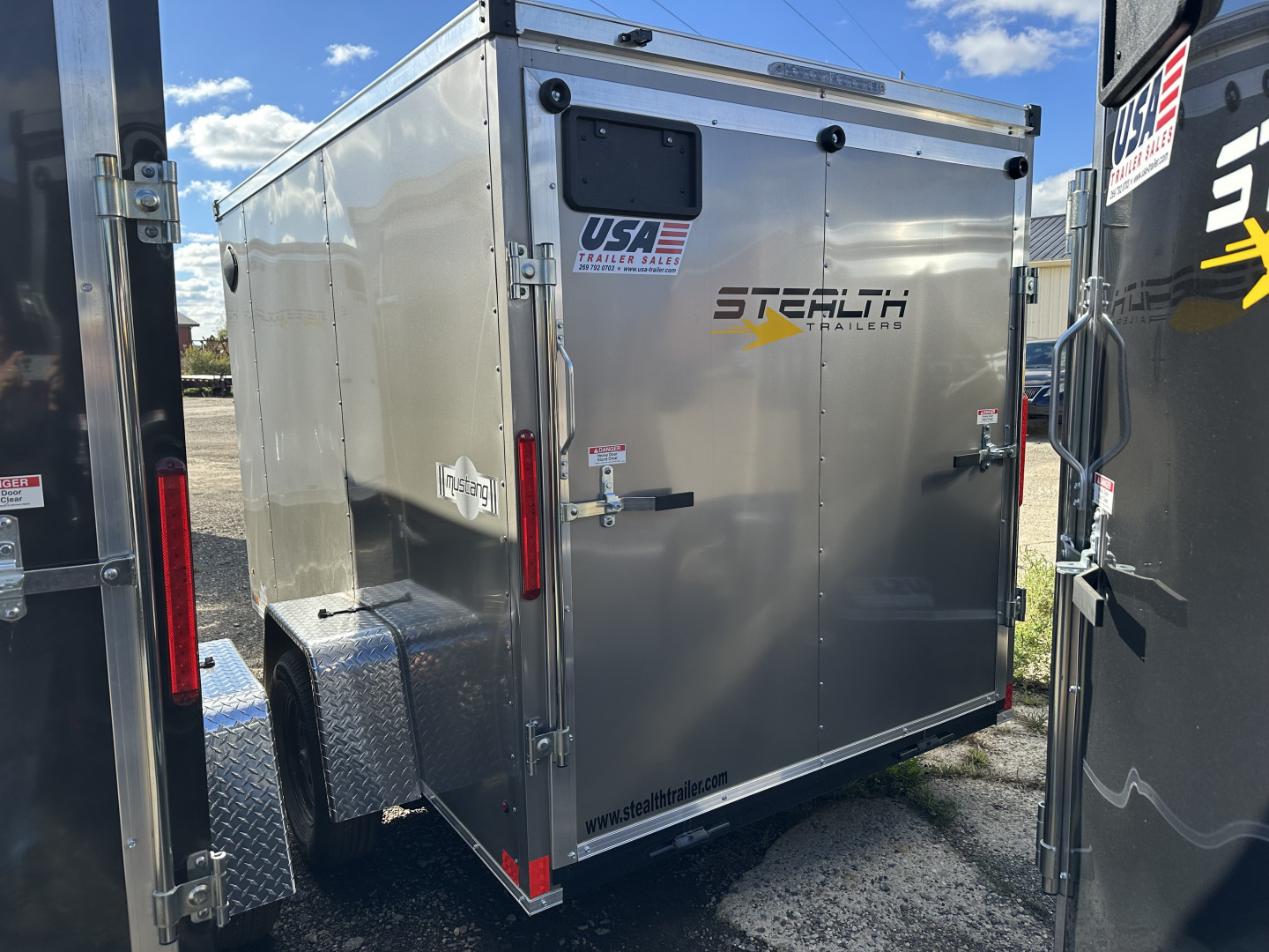 New 2026 Stealth Trailers 6x10 Mustang 3k w/Ramp Door Cargo / Enclosed Trailer