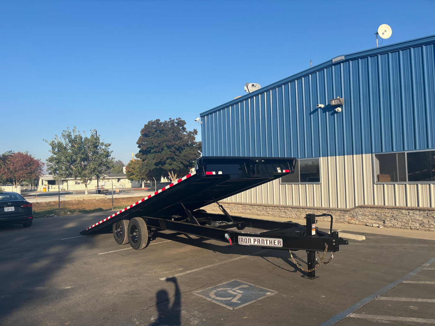 New 2025 Iron Panther 8.5x20' Power Tilt Equipment Trailer 14k