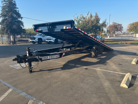 New 2025 Iron Panther 8.5x20' Power Tilt Equipment Trailer 14k