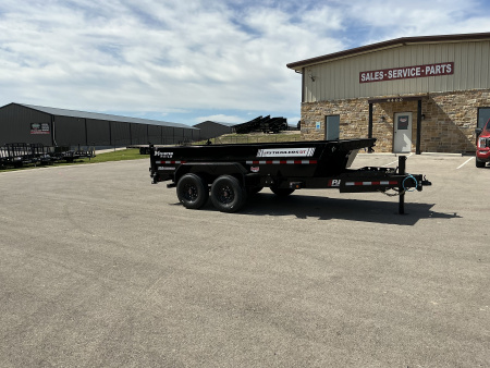 New 2026 PJ 83"x14' BP Tandem Axle Low Pro Telescopic Dump w/ 24" Sides – DT