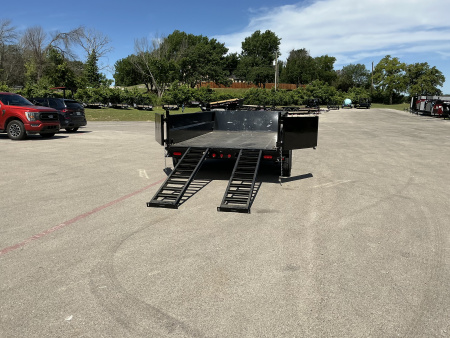 New 2026 PJ 83"x14' BP Tandem Axle Low Pro Telescopic Dump w/ 24" Sides – DT