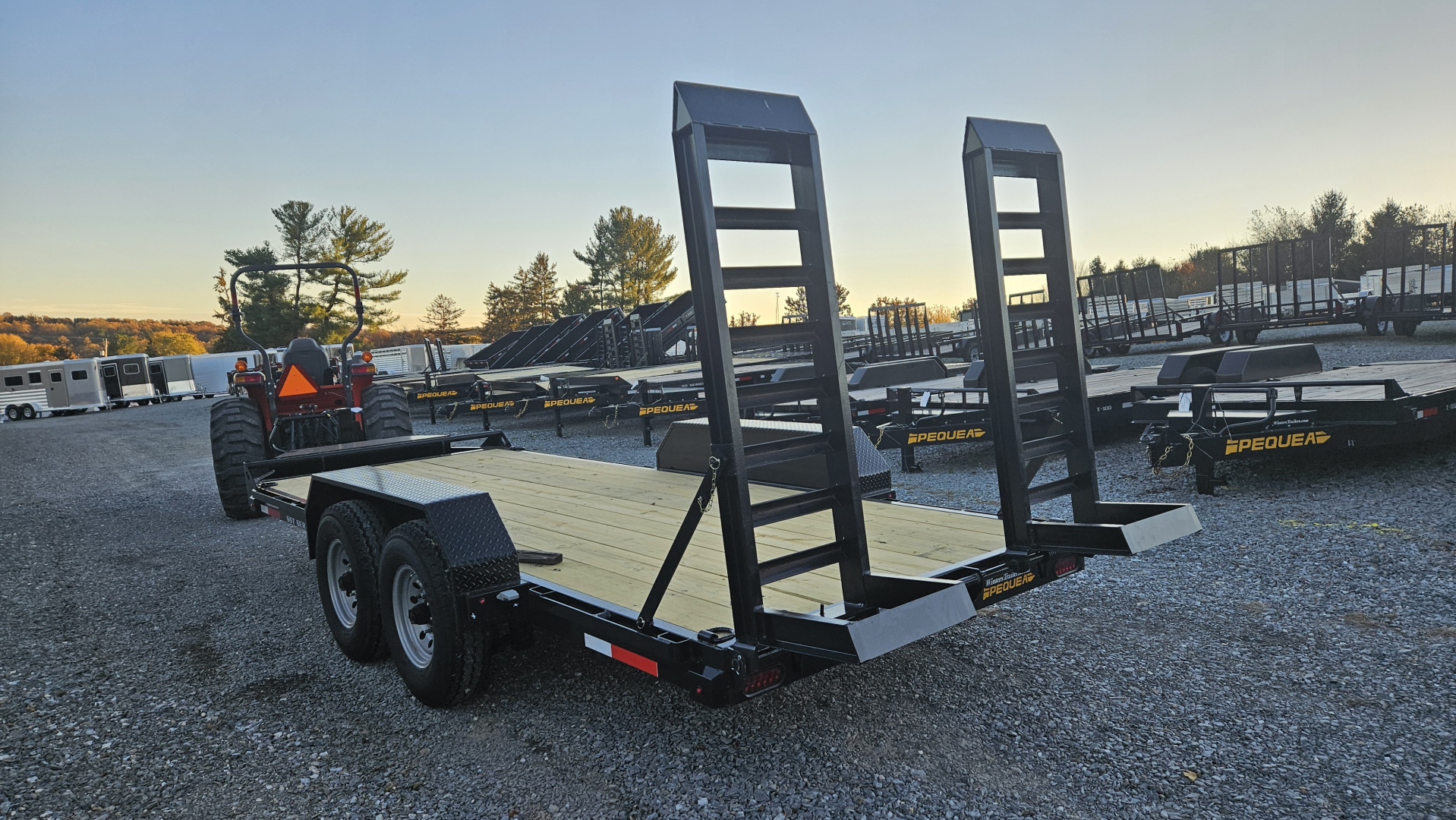 New 2025 Pequea Trailers SKIDSTEER 18' Equipment Trailer