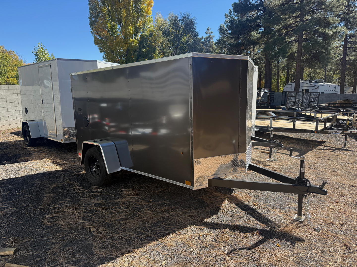 New 2026 Top Hat Trailers 5X10 ST DLX Ramp Cargo / Enclosed Trailer 6" under height
