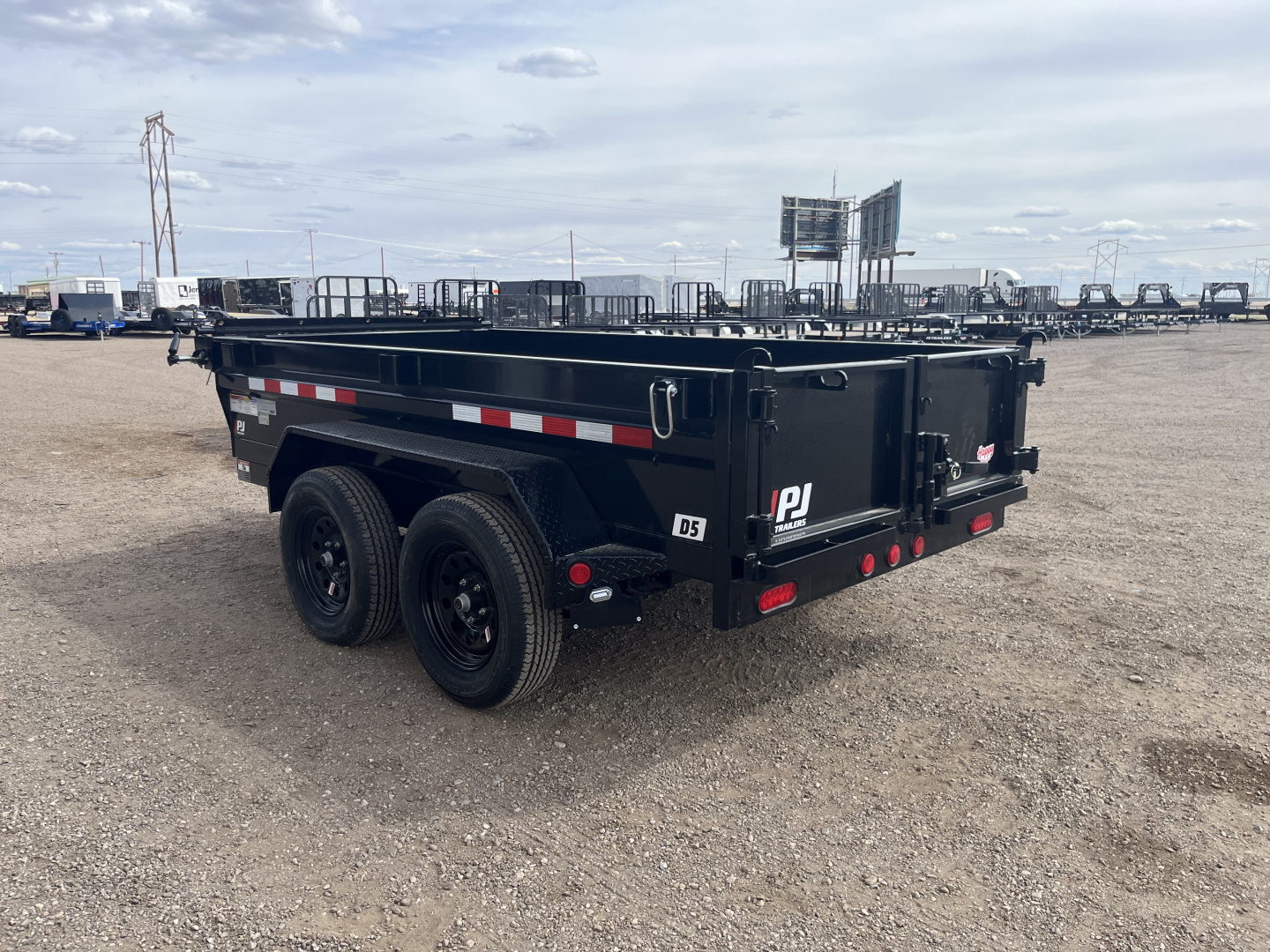 New 2026 PJ 60"x10' Tandem Axle Utility Dump Trailer w/ 18" Sides – D5