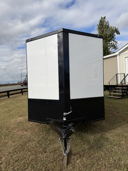 New 2026 South River 7x16TA 7' Tall .080 PolyCor Blackout Package Rear Wing Spoiler Cargo / Enclosed Trailer