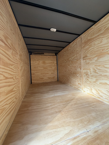 New 2026 South River 7x16TA 7' Tall .080 PolyCor Blackout Package Rear Wing Spoiler Cargo / Enclosed Trailer