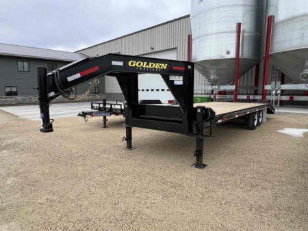 New 2024 CornPro Trailers GOLDEN GN20+5 7K Flatbed Trailer