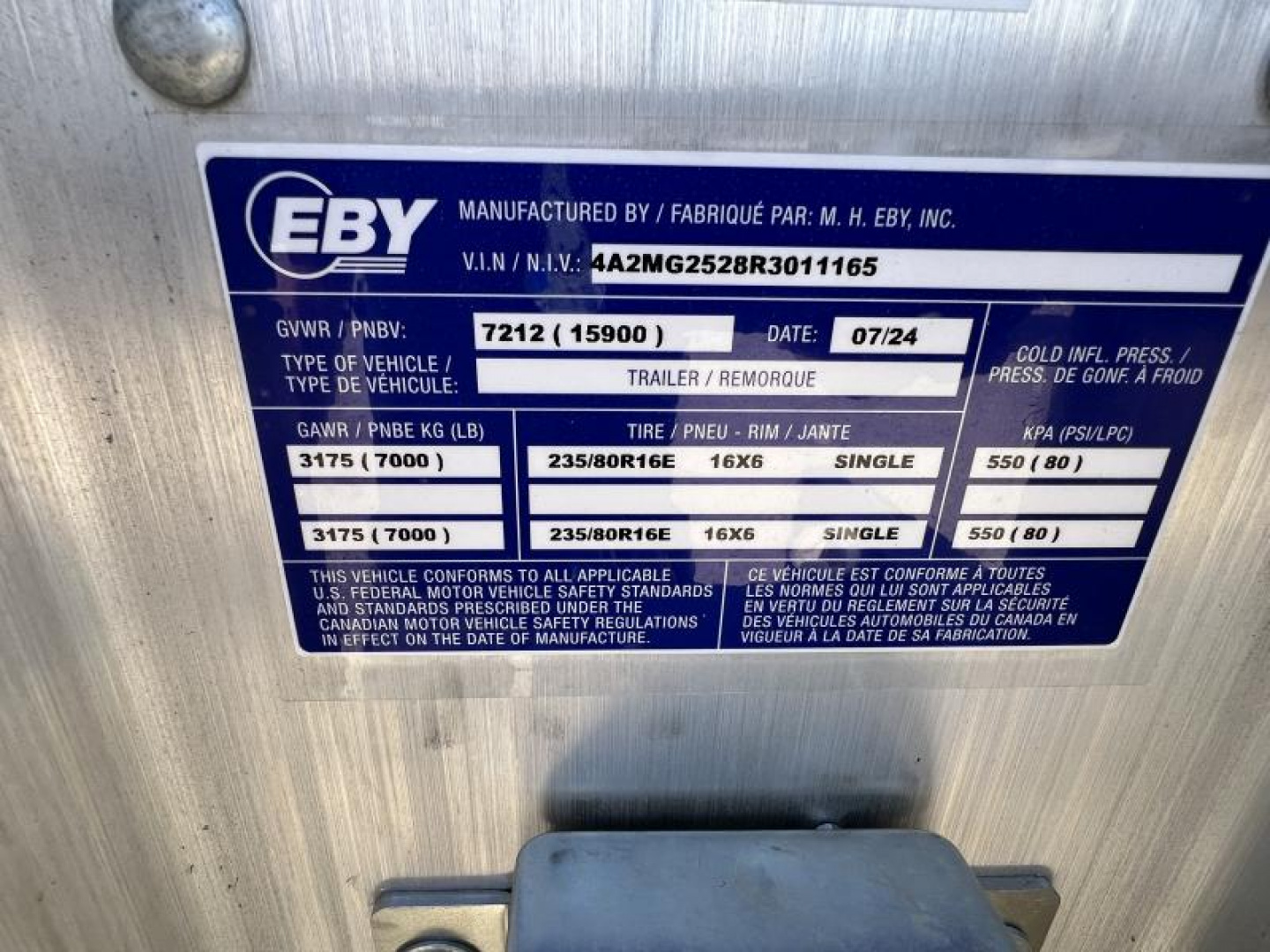 New 2024 EBY GN16K Flatbed Trailer