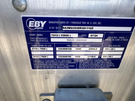 New 2024 EBY GN16K Flatbed Trailer