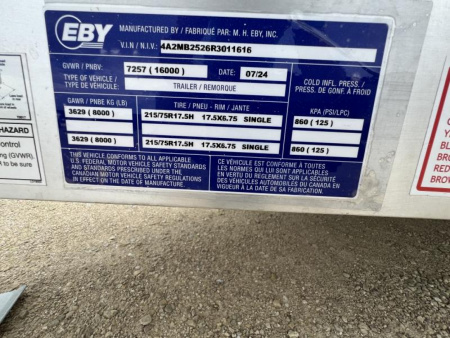 New 2024 EBY LP16K Flatbed Trailer