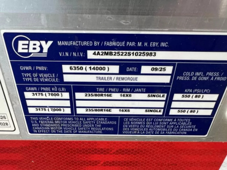 New 2025 Eby GT14K Tilt Trailer - Tradesman