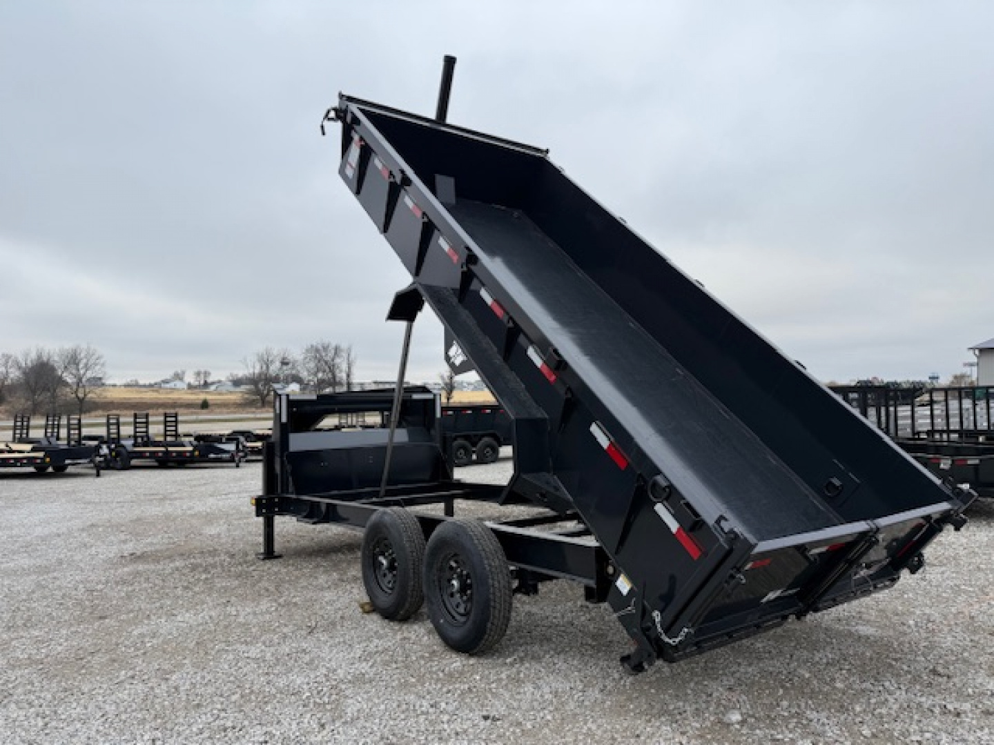 New 2026 Hillcrest 7'x16' 15.9k Gooseneck Dump Trailer