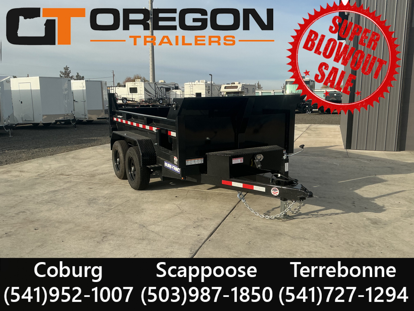 New 2025 Sure-Trac 6X10 Tandem Axle 10K Low Profile Dump