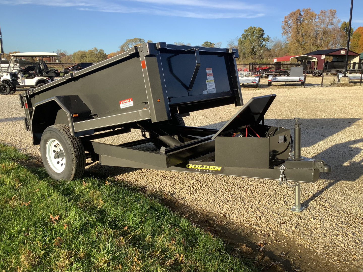 New 2026 Golden Trailers DB-8 SP 5x8 Dump Trailer (Corn Pro)