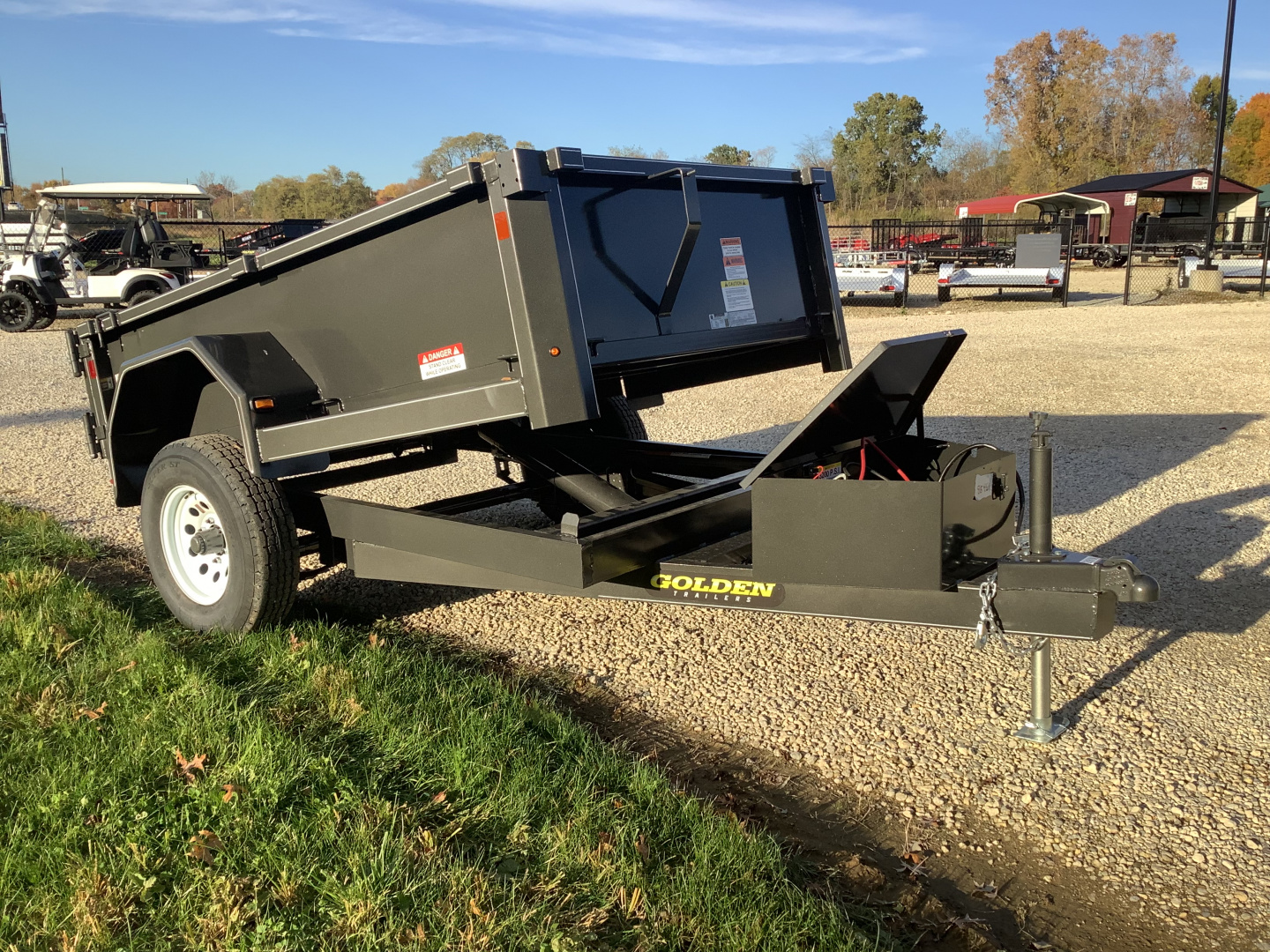 New 2026 Golden Trailers DB-8 SP 5x8 Dump Trailer (Corn Pro)