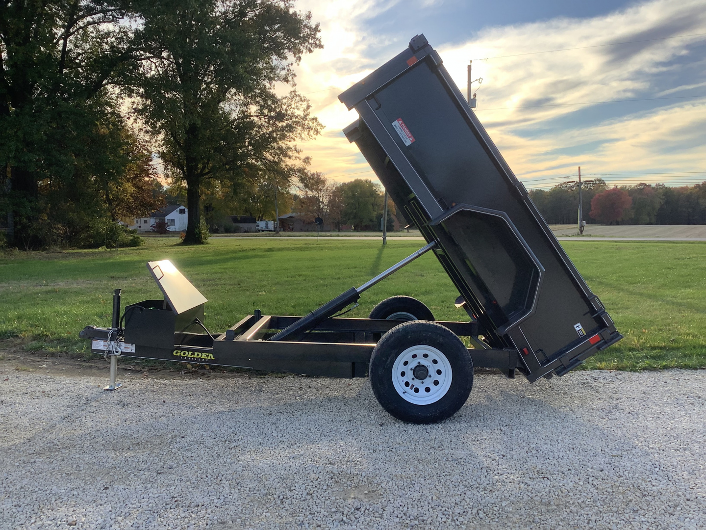 New 2026 Golden Trailers DB-8 SP 5x8 Dump Trailer (Corn Pro)