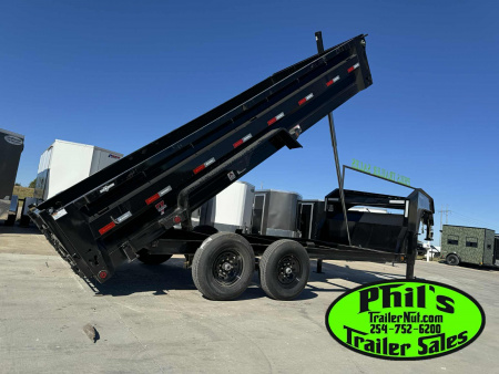 New 2026 Iron Bull 16' GOOSENECK DUMP TRAILER Dump Trailer TELESCOPIC LIFT NEW ALUMINUM RAMPS