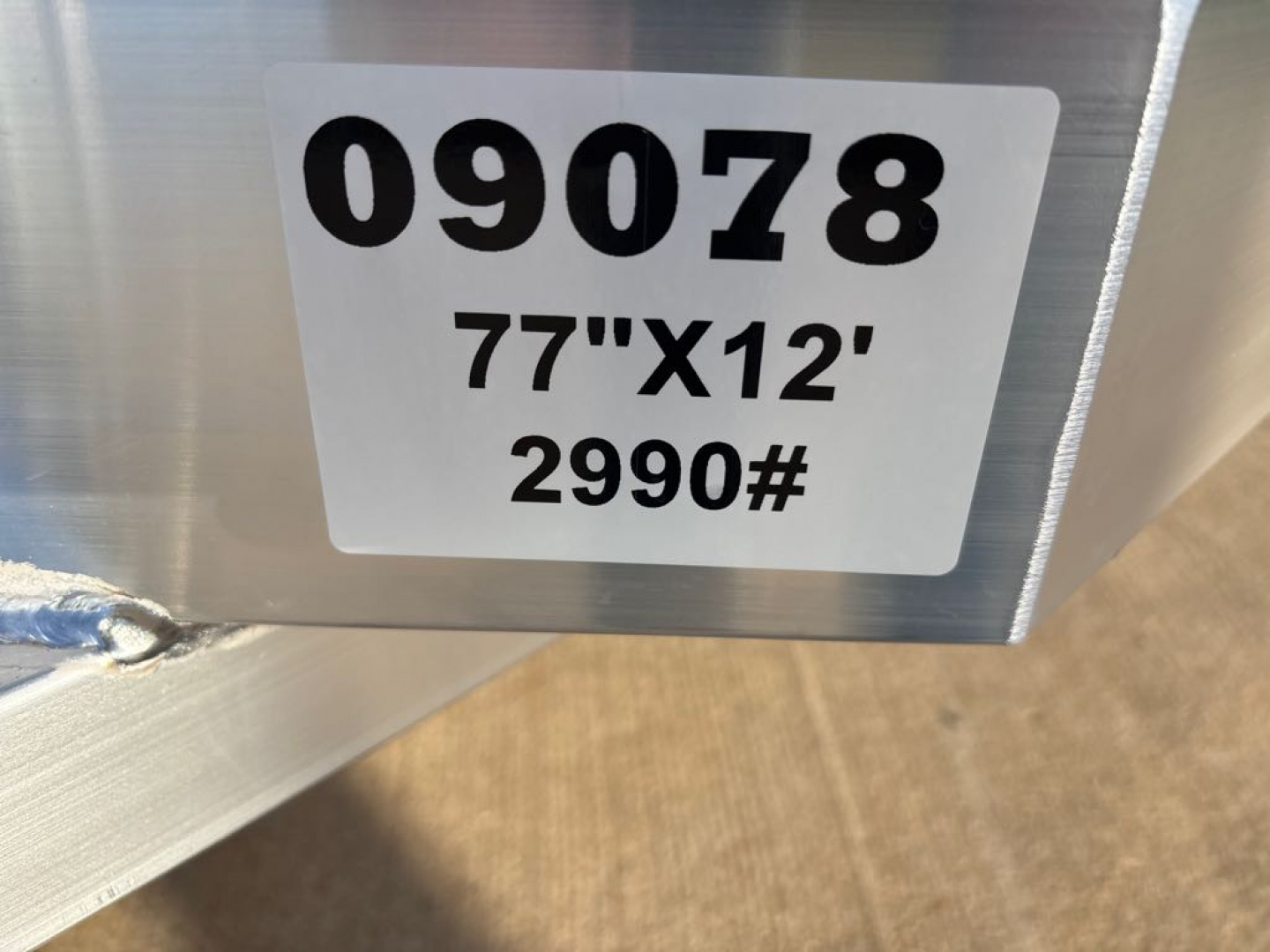 New 2026 Aluma 7712H-S-BT Utility Trailer