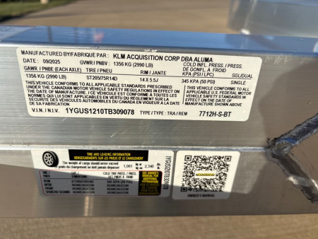 New 2026 Aluma 7712H-S-BT Utility Trailer