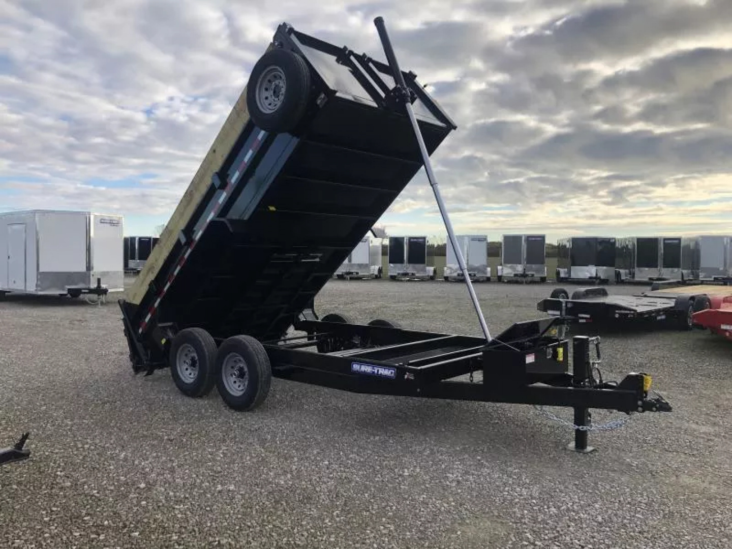 New 2026 Sure-Trac 82"x14 14K Low Pro Telescopic Pro Dump Trailer