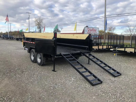 New 2026 Sure-Trac 82"x14 14K Low Pro Telescopic Pro Dump Trailer