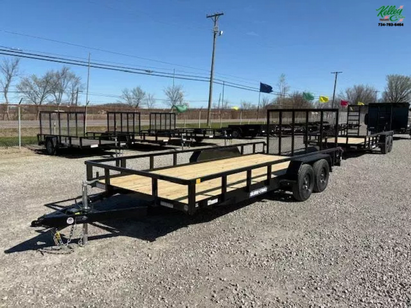 New 2025 Sure-Trac 7x18 7K Tube Top Utility Trailer