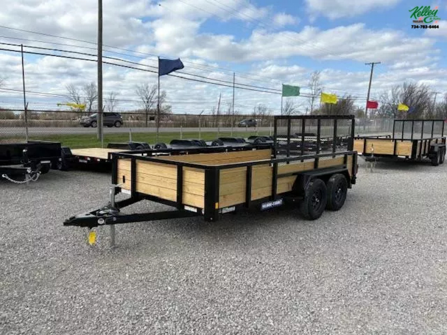 New 2025 Sure-Trac 7x14 7K 3-Board Tandem Axle Utility Trailer