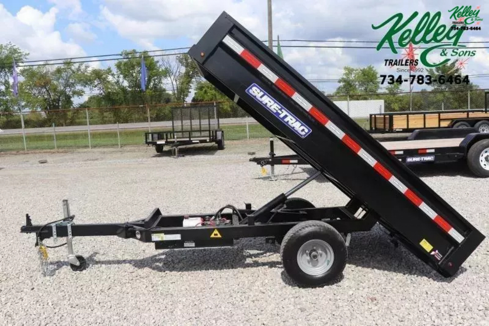New 2025 Sure-Trac 4.5x8 Utility Dump Trailer