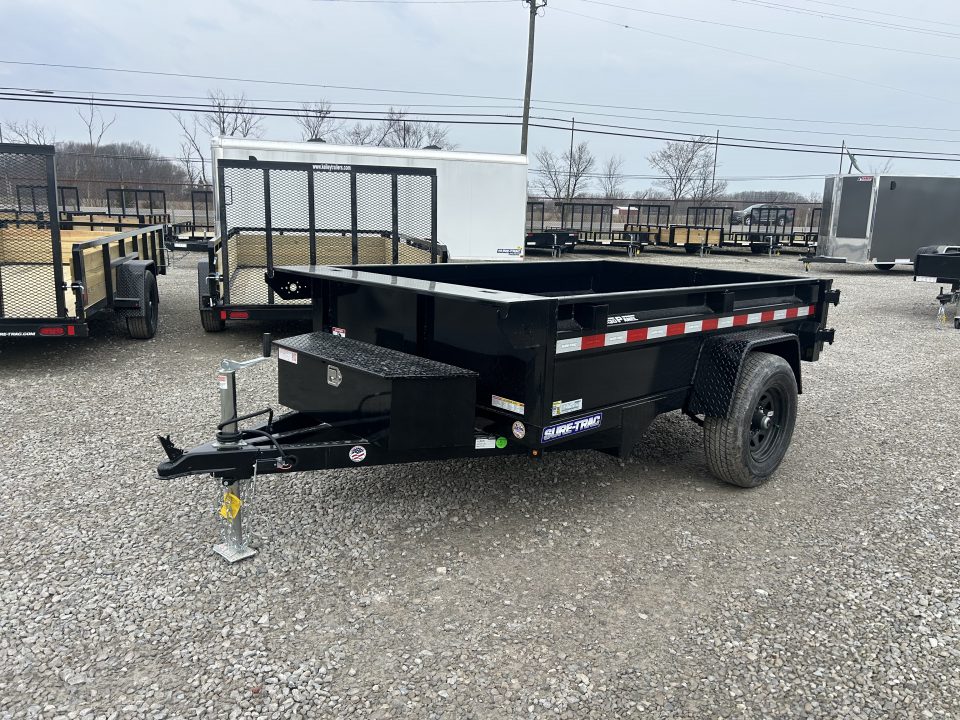 New 2026 Sure-Trac 62"x8 5K Low Pro Single Ram Dump Trailer
