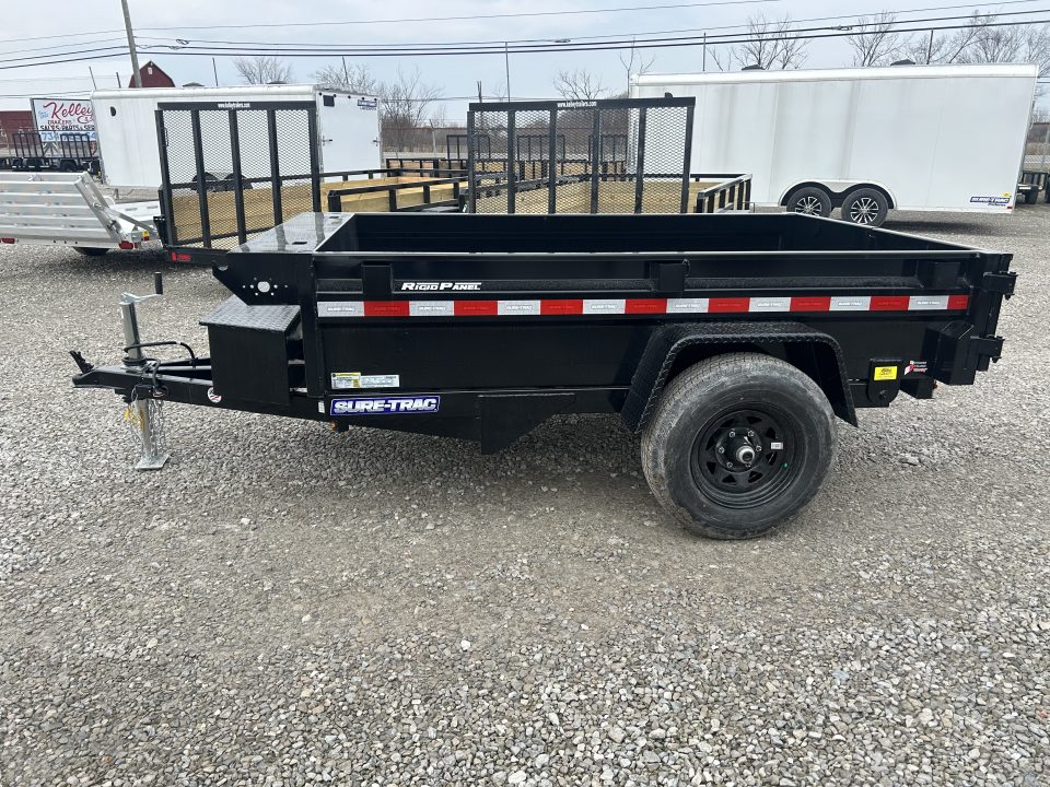 New 2026 Sure-Trac 62"x8 5K Low Pro Single Ram Dump Trailer