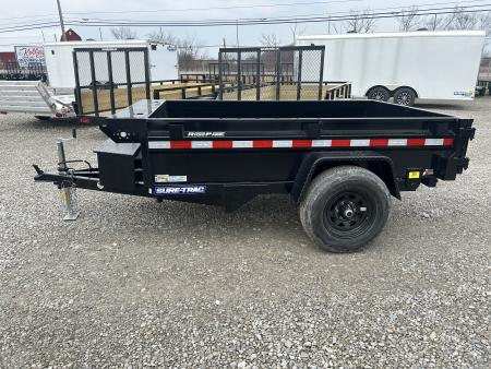 New 2026 Sure-Trac 62"x8 5K Low Pro Single Ram Dump Trailer