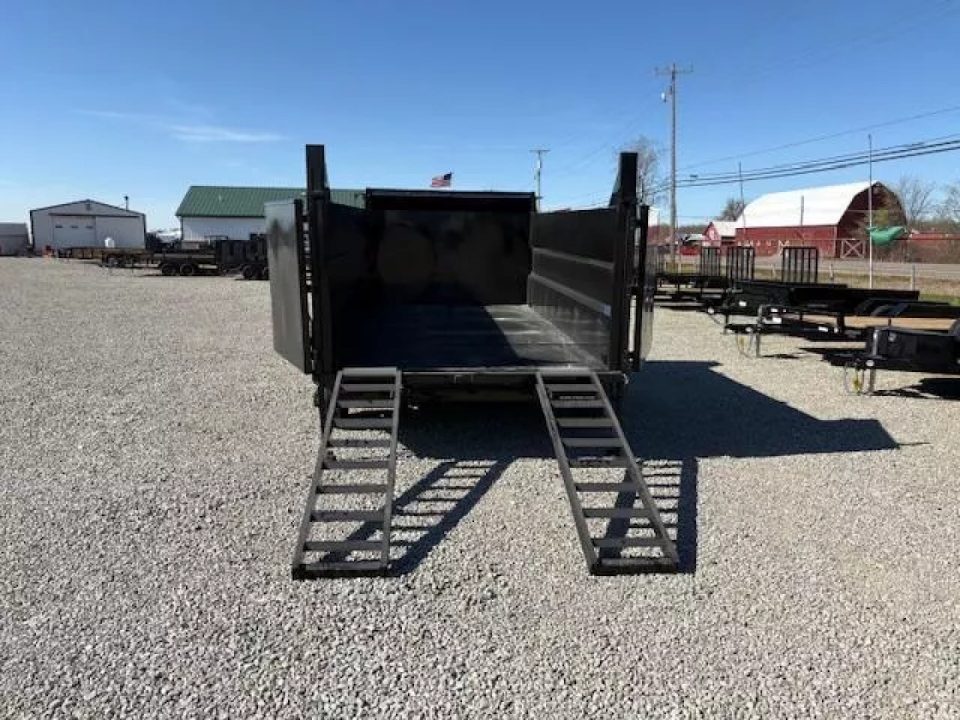 New 2026 Sure-Trac 82"x14 HD Low Profile Dump Trailer w/ 4 Ft. Sides 14K Telescopic Dump Trailer
