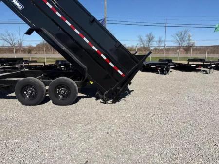 New 2026 Sure-Trac 82"x14 HD Low Profile Dump Trailer w/ 4 Ft. Sides 14K Telescopic Dump Trailer