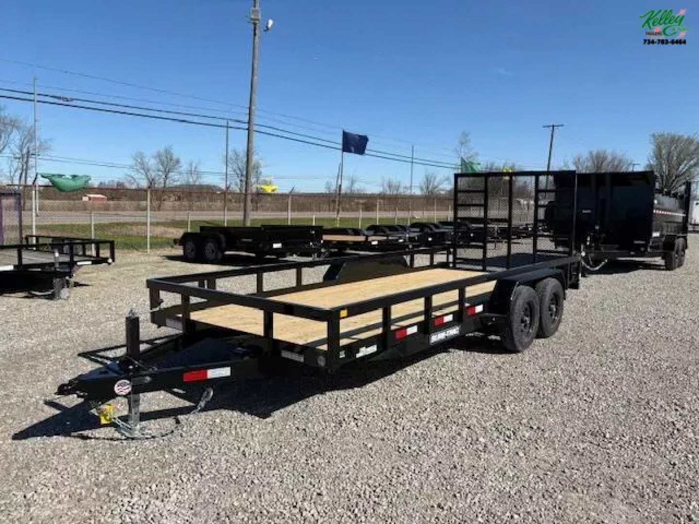 New 2025 Sure-Trac 7x18 10K Tube Top Utility Trailer