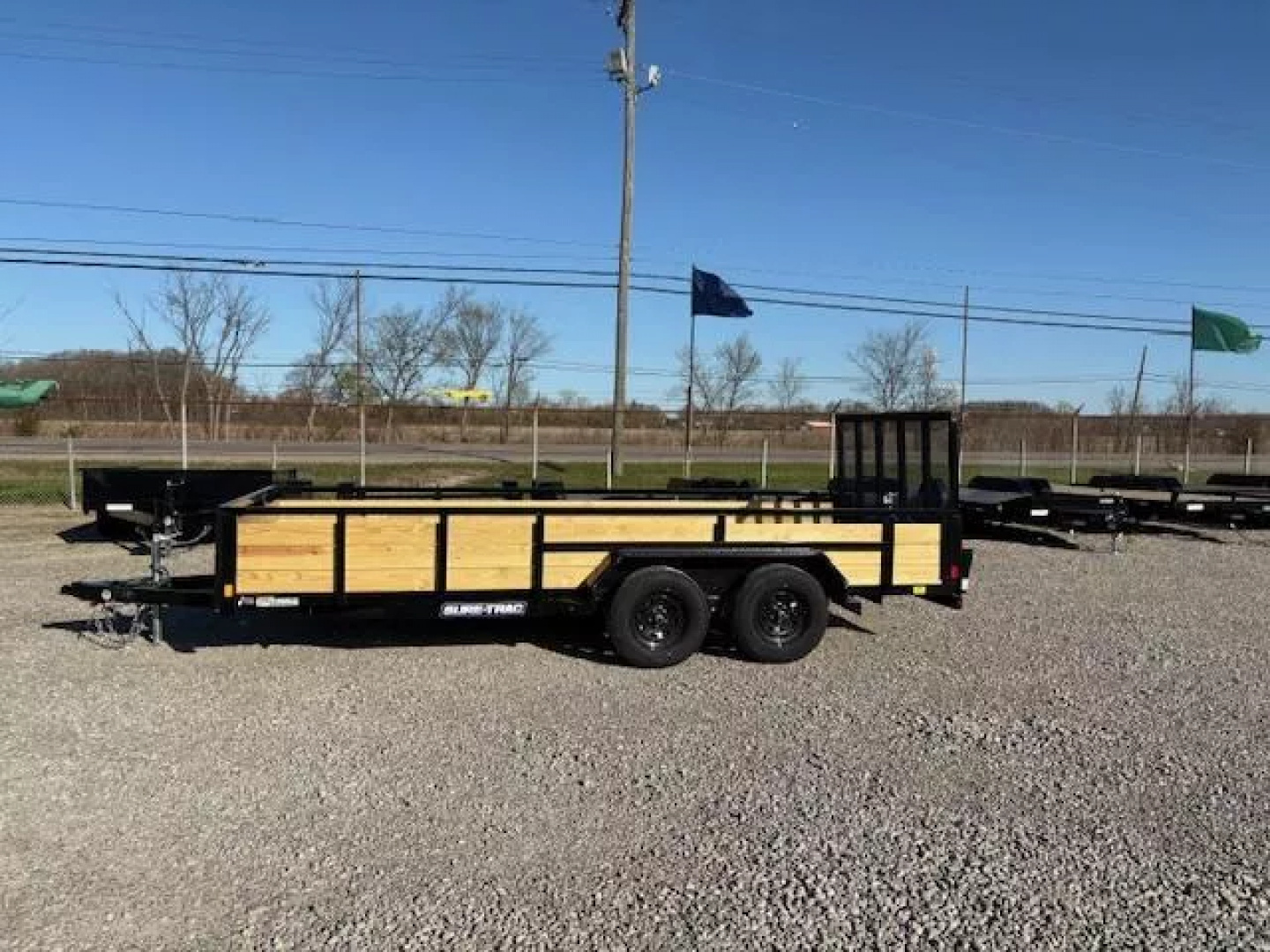 New 2025 Sure-Trac 7x16 7K 3-Board Utility Trailer