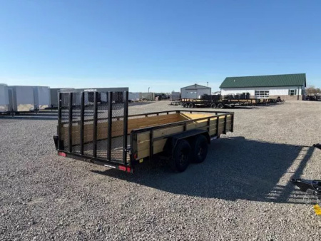 New 2025 Sure-Trac 7x16 7K 3-Board Utility Trailer