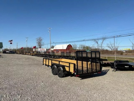 New 2025 Sure-Trac 7x16 7K 3-Board Utility Trailer