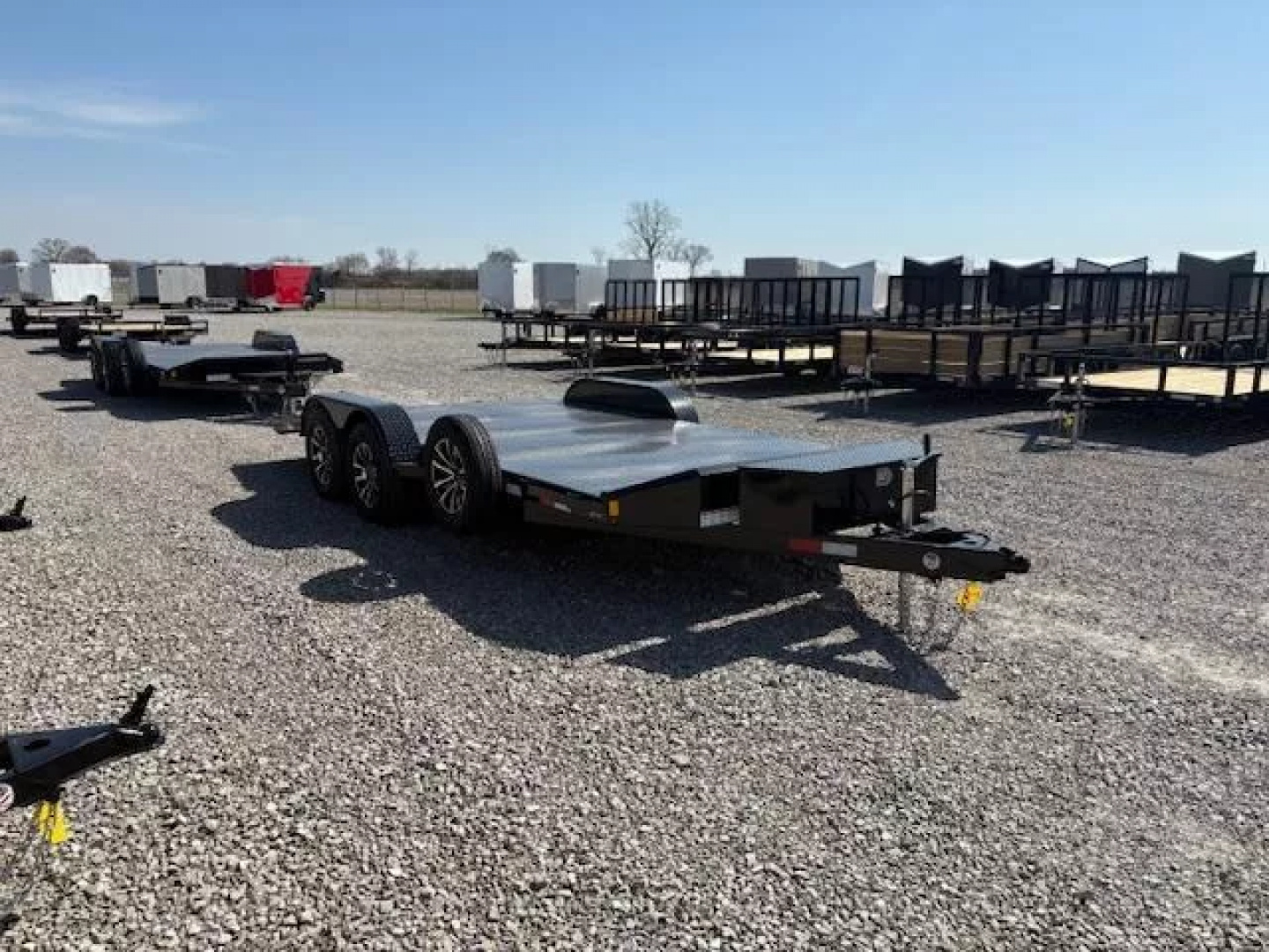 New 2026 Sure-Trac 7x18 7K Steel Deck Car Hauler Car Hauler