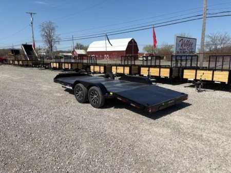 New 2026 Sure-Trac 7x18 7K Steel Deck Car Hauler Car Hauler