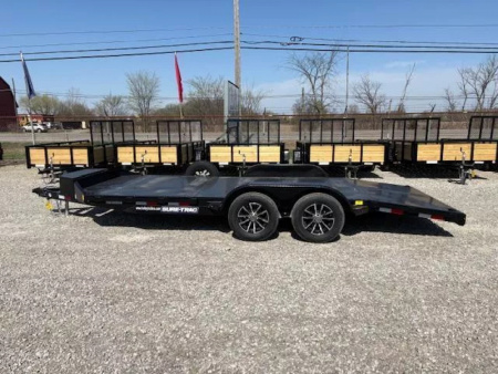 New 2026 Sure-Trac 7x18 7K Steel Deck Car Hauler Car Hauler